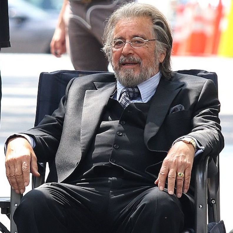 آل باتشينو أثناء تصوير The Hunt