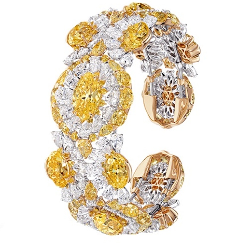 الالماس الأصفر في اسوارة من ديفيد موريس David Morris