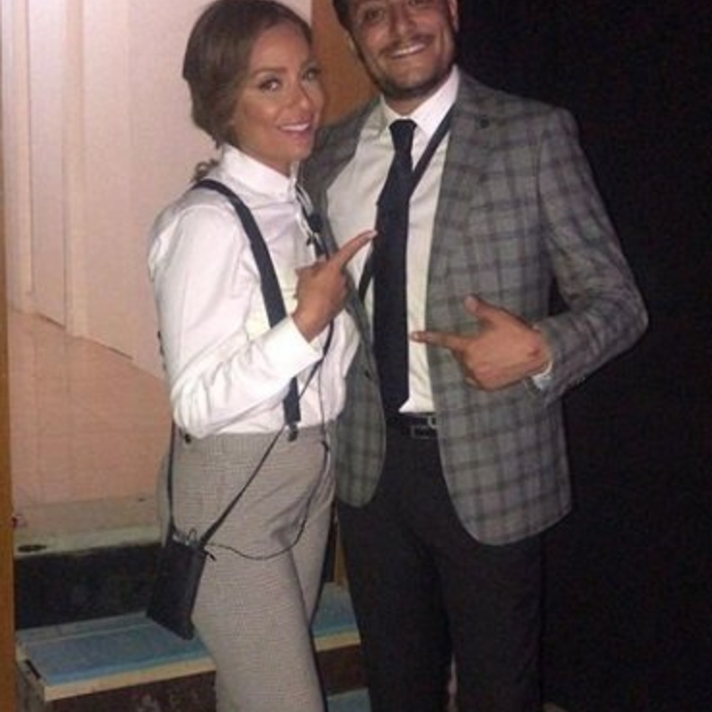 ريم البارودي في كواليس العرض