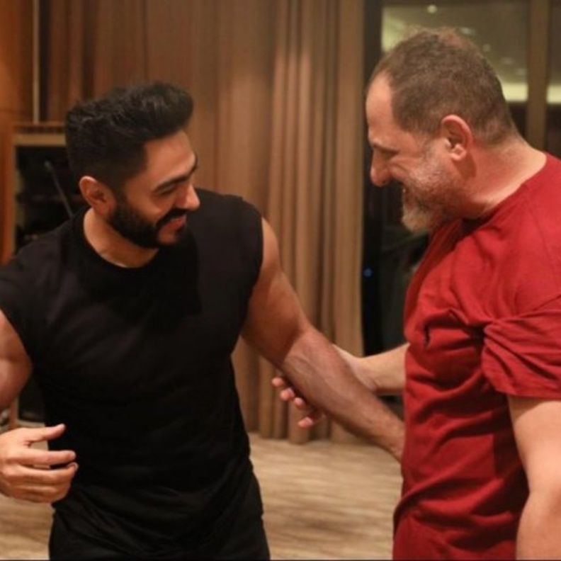 تامر حسني وخالد الصاوي 