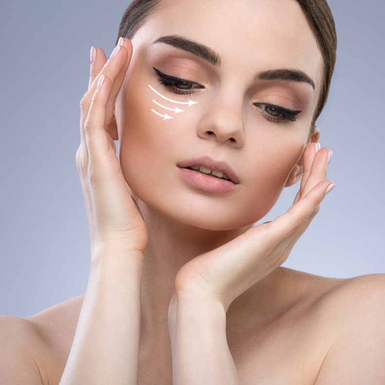 الجئي للعلاجات الطبية والجراحية كتقنية الليزر، للتخلص من ظهور ورم وانتفاخ تحت العين إلى الأبد