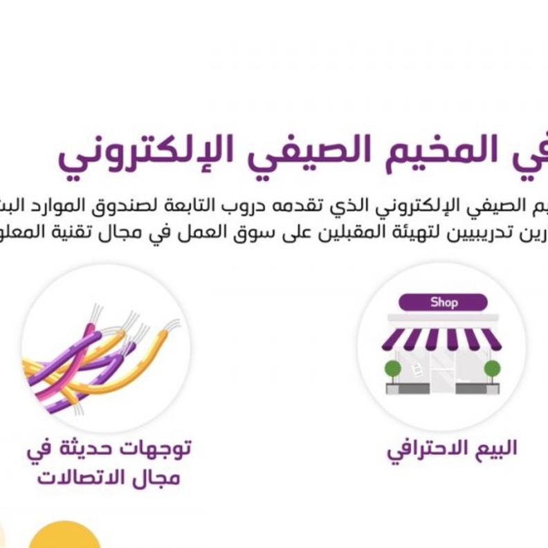 برامج تدريبية وجلسات تفاعلية في برنامج المخيم الالكتروني