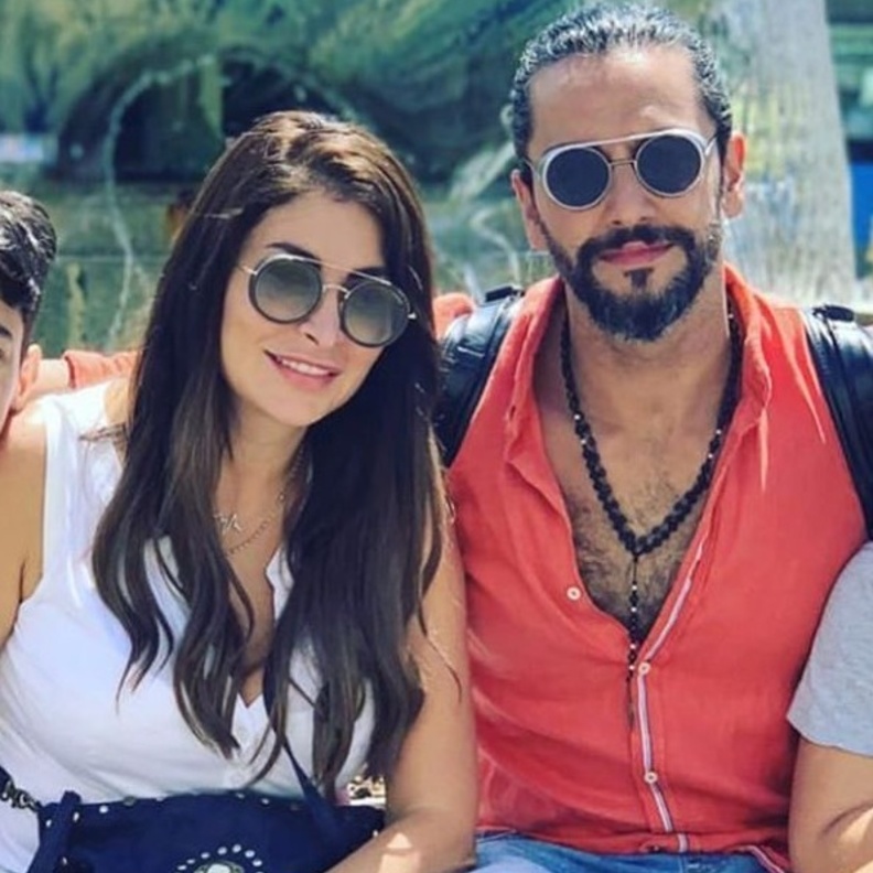 ديمة بياعة تمضي اجازة العيد مع زوجها وطفليها