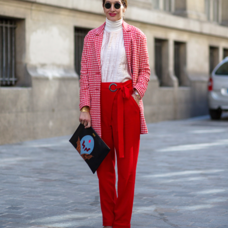 بنطلون أزرق قماشي من Acne Studios 