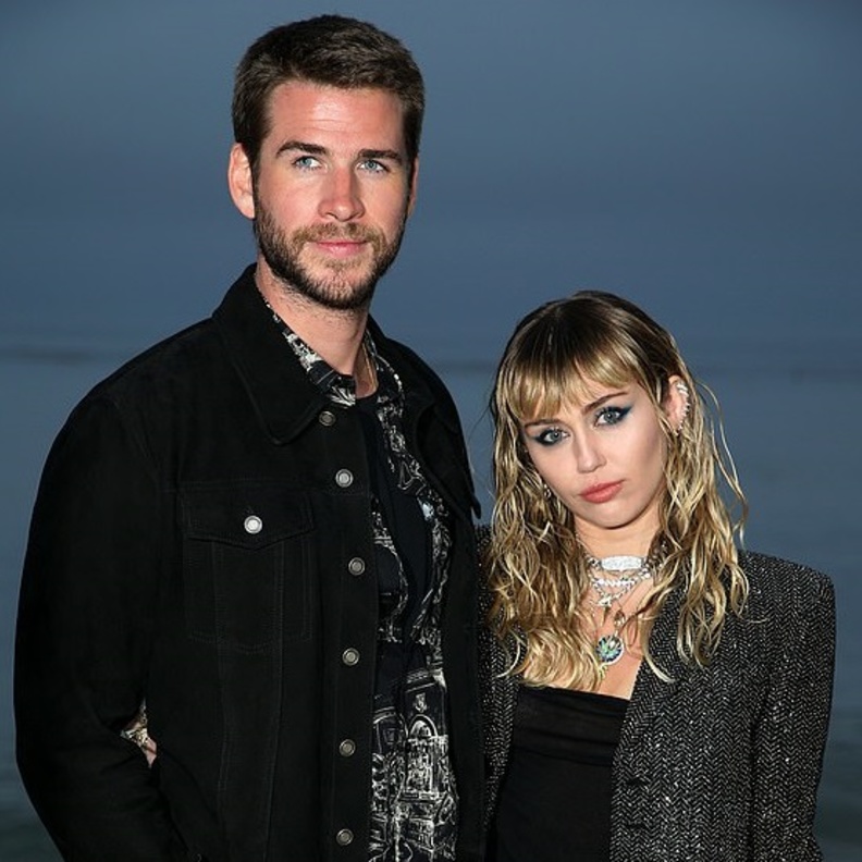 ليام هيمسورث و مايلي سايرس