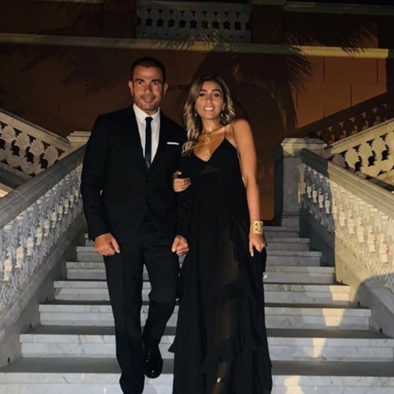 عمرو دياب ودينا الشربينى