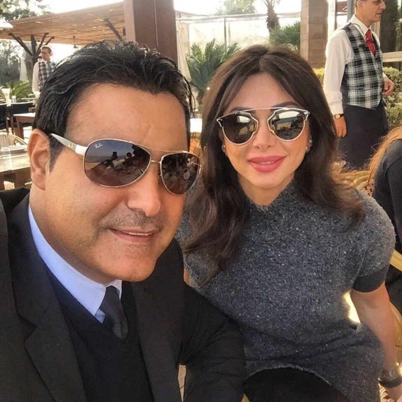 عاصي الحلاني يحتفل بعيد ميلاد زوجته كوليت بولس