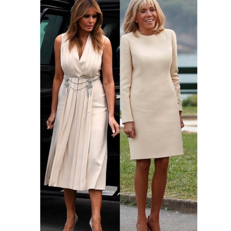 الخطأ الذي إرتكبته ميلانيا هو أن فستانها كان مجعّداً وبحاجة للكي