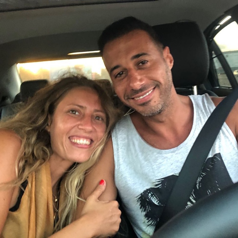 احمد السعدني وزوجته السابقة 