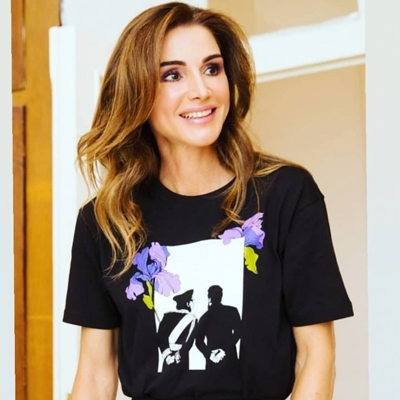 الملكة رانيا مع ابنتها الأميرة ايمان بنت العبدالله