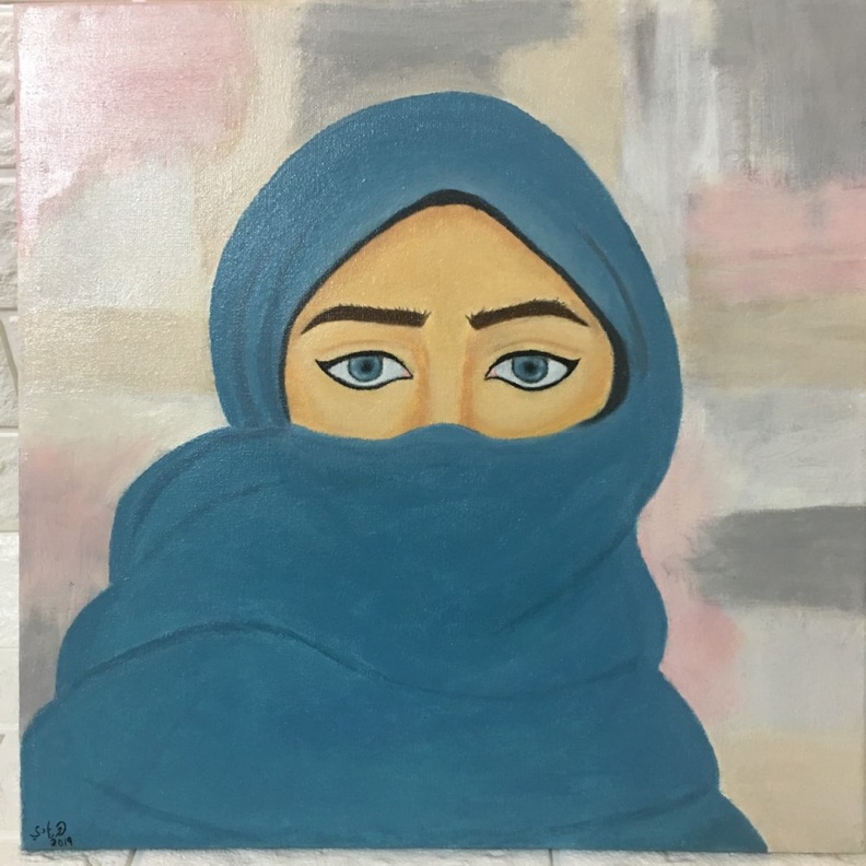  احدى رسومات الرسامة السعودية هنادي الشاعري