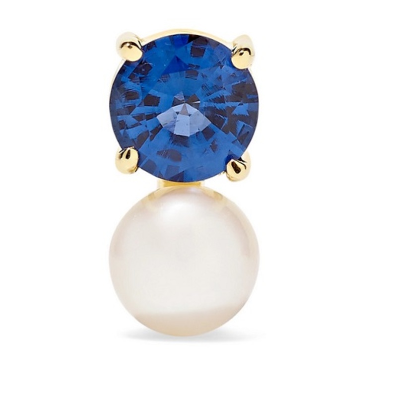 أقراط بالياقوت الأزرق من جيما واين Jemma Wynne