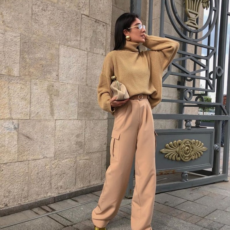 اطلالات احادية بألوان ترابية