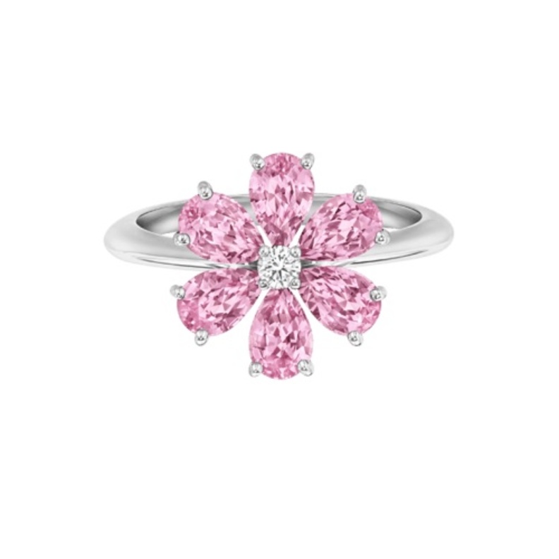 خاتم بالياقوت الوردي من هاري ونستون Harry Winston