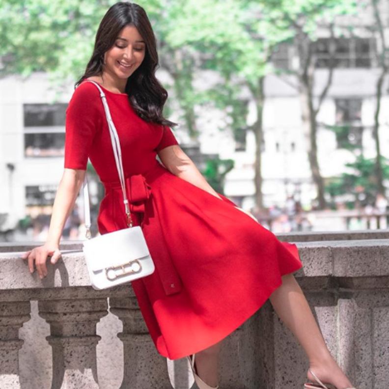 آسيل عمران في عرض دار كارولينا هيريرا في نيويورك