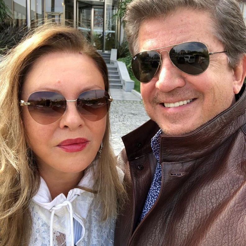 جورجينا رزق مع زوجها وليد توفيق