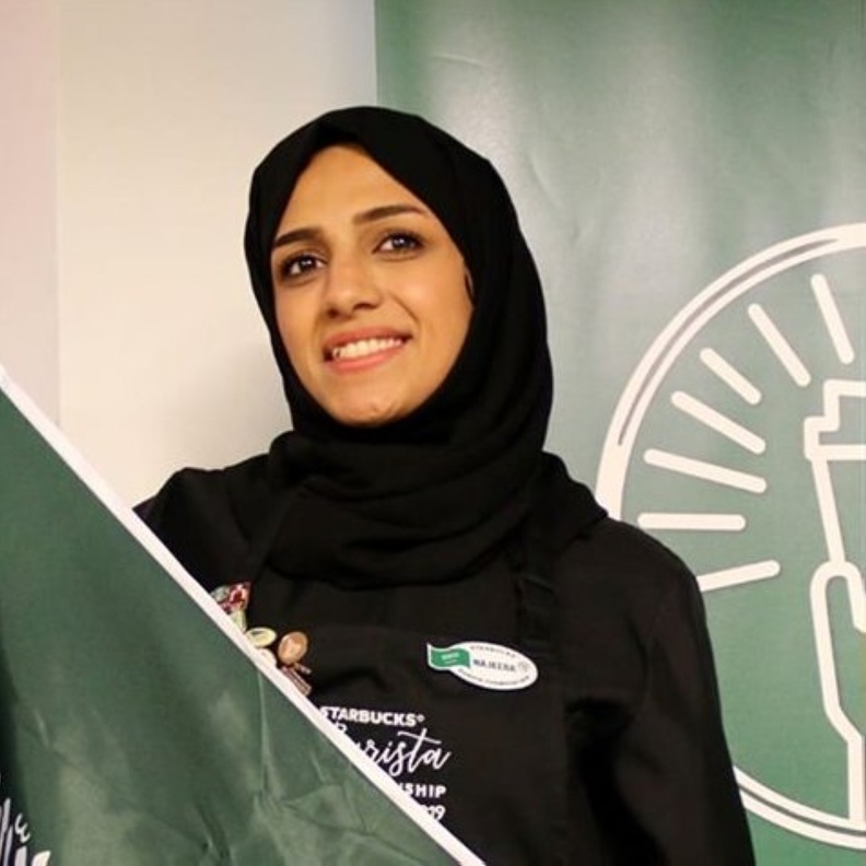 نجيبة المكي أول سعودية تتأهل لبطولة الباريستا