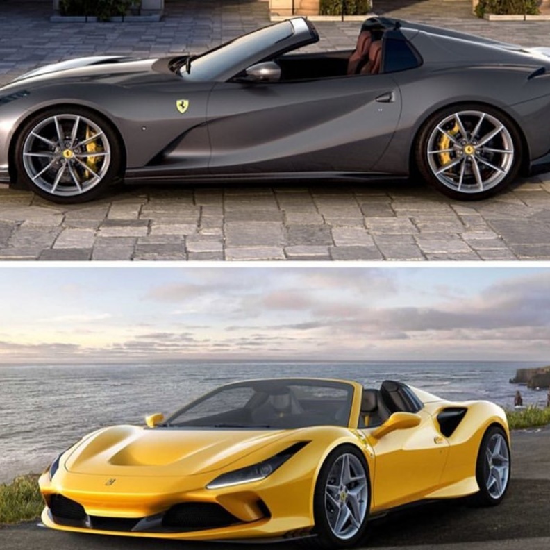  فيراري تعزز أسطول سيارتها القابلة للكشف مع طرازيها "F8" سبايدر و"812 GTS"