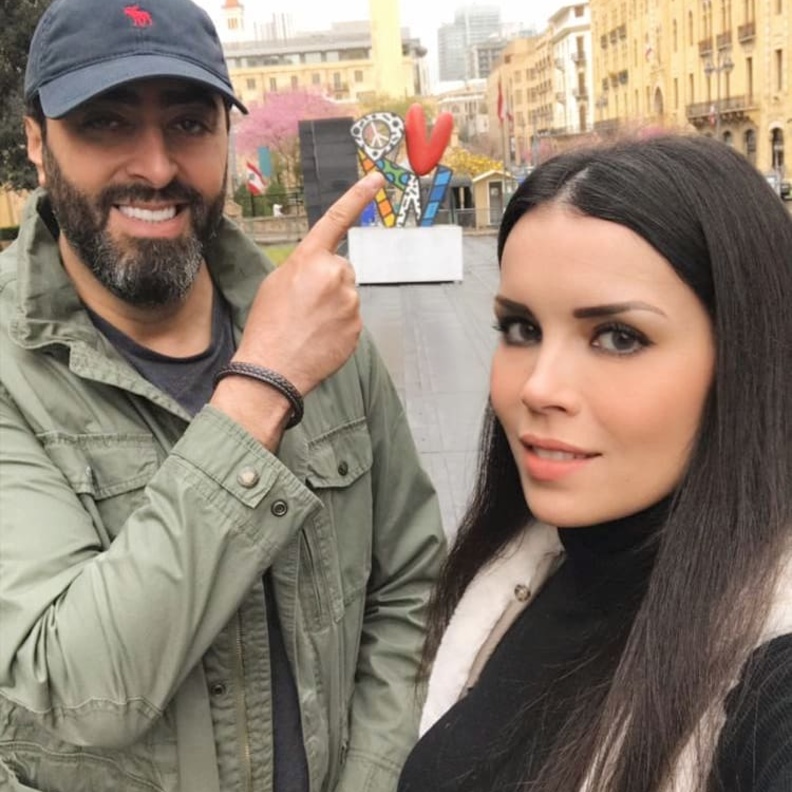 باسم ياخور وزوجته 