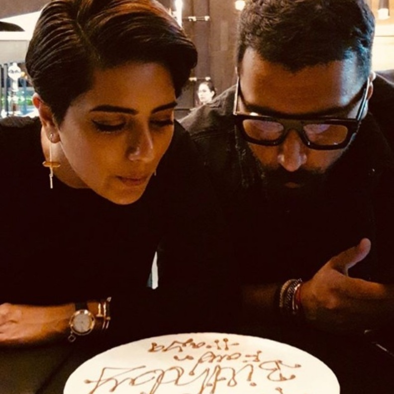 هيا عبد السلام وفؤاد علي يحتفلان بعيد ميلادهما 