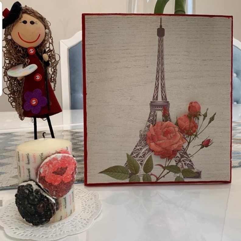 احدى الاعمال التي نفذتها الفنانة معصومة السكران