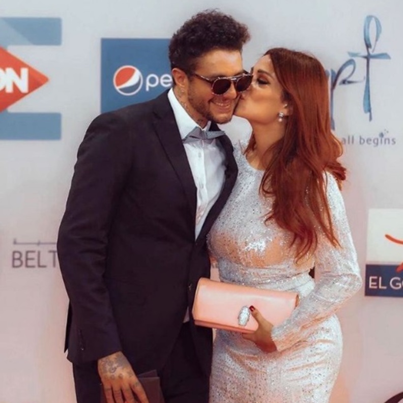 أحمد الفيشاوي وزوجته