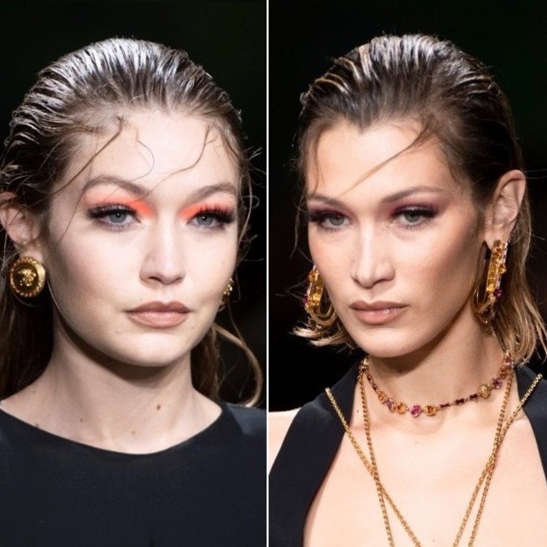 أجمل إطلالات بيلا وجيجي حديد في عروض الموضة