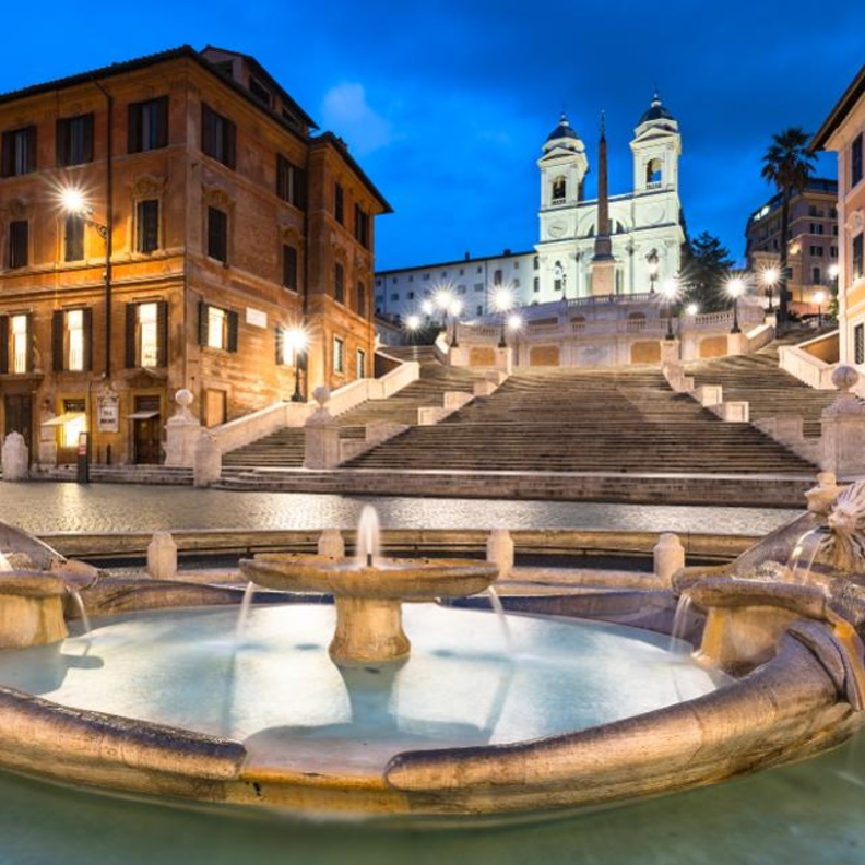 السلالم الإسبانية الرائعة في روما