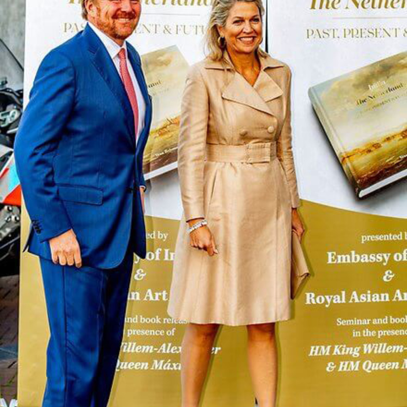 ملك وملكة هولندا في ندوة الهند وهولندا