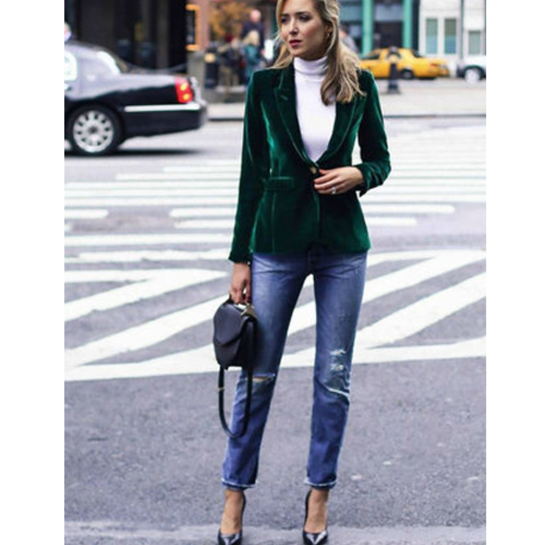 Akris توب مخمل من