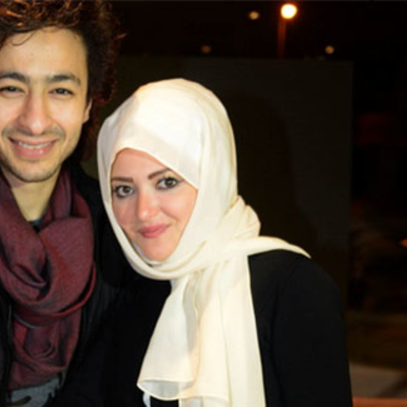 حمادة هلال وزوجته