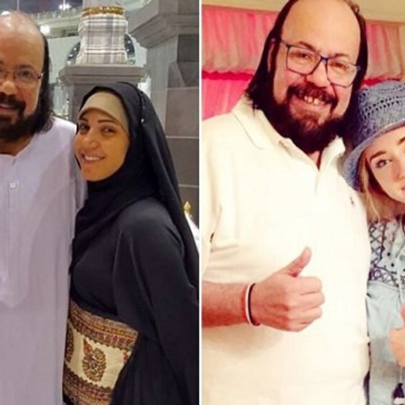 طلعت زكريا مع ابنته ايمي وهنا الزاهد