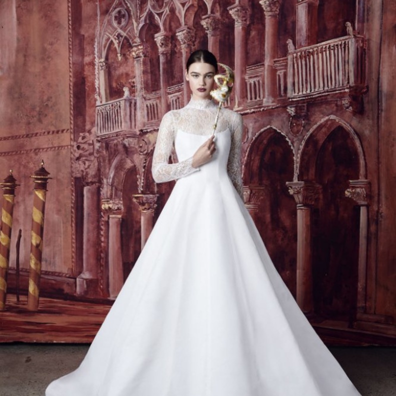 مجموعة فساتين زفاف ايزابيل ارمسترونغ Isabelle Armstrong - فستان زفاف مزين بفيونكة كبيرة