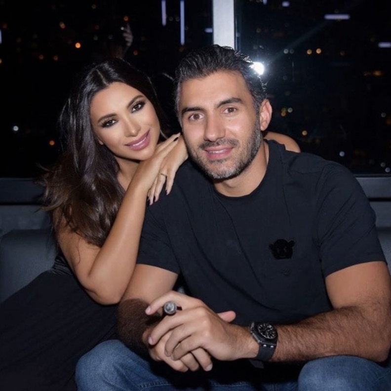 ألين وطفة وزوجها