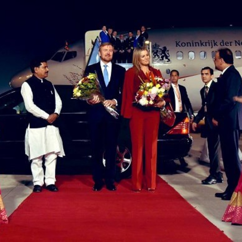ملك وملكة هولندا يصلان إلى نيودلهي