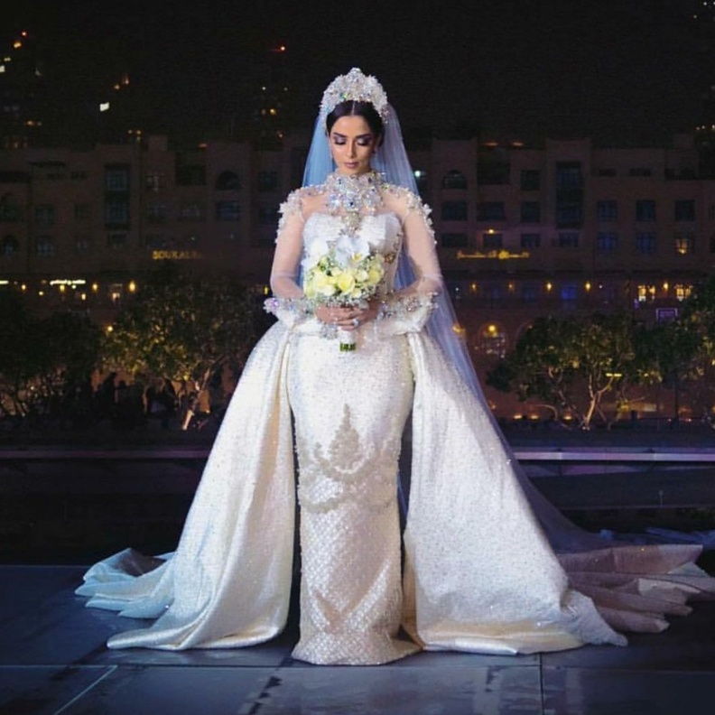 فستان الزفاف الثاني لكندة علوش