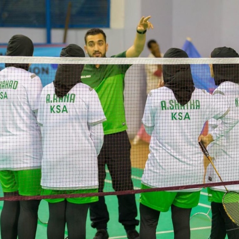 مشاركة المنتخب السعودي للريشة الطائرة للسيدات في بطولة مصر الدولية