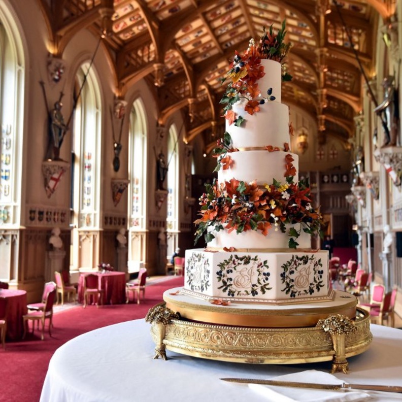 كعكة زفاف الاميرة يوجيني الخريفية