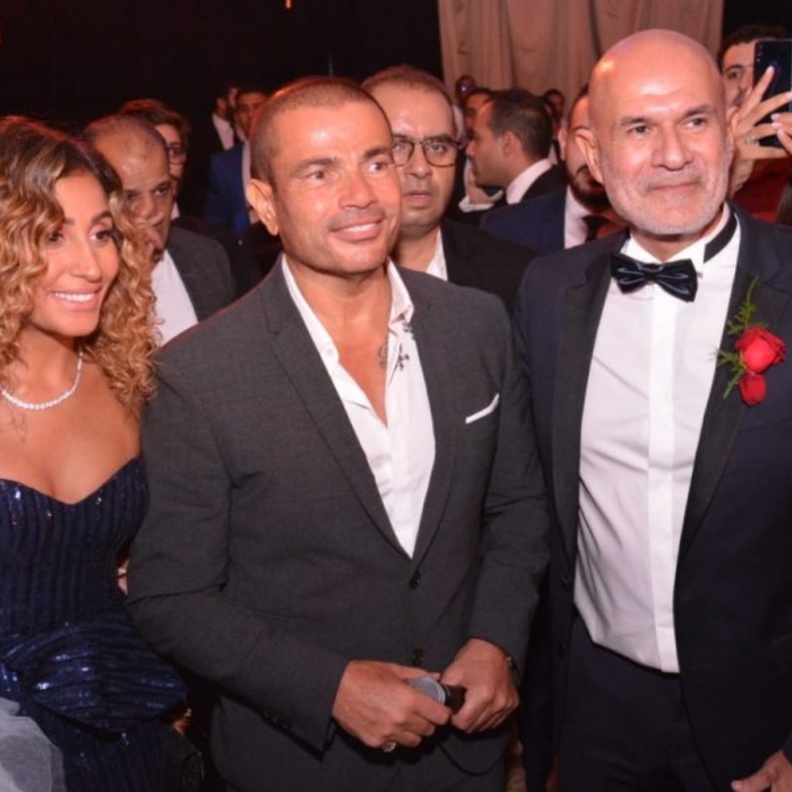 عمرو دياب ودينا الشربيني