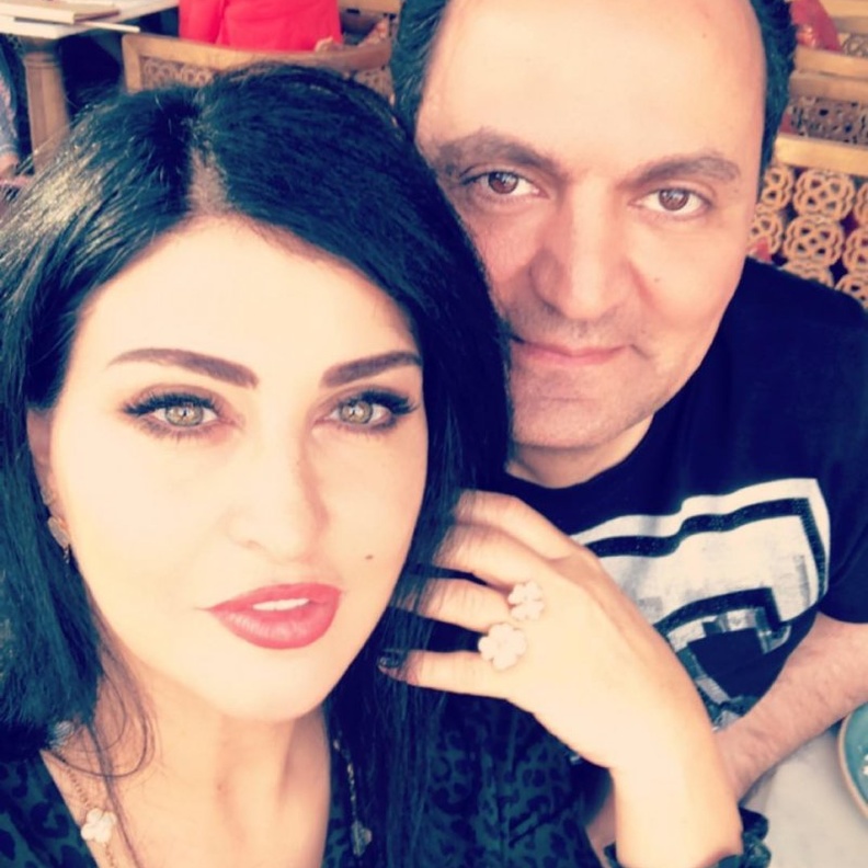 جومانة مراد تحتفل بعيد زواجها السادس