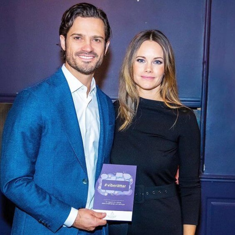 الأمير كارل فيليب والأميرة صوفيا في ندوة عن التنمر وبث الكراهية عبر الإنترنت