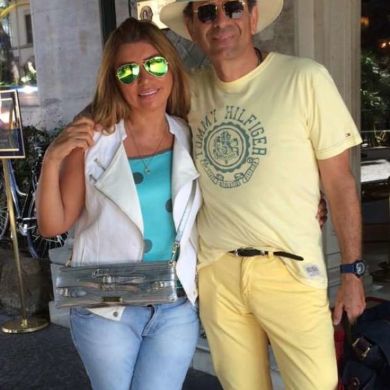 شافكي المنيري و زوجها الراحل ممدوح عبد العليم 