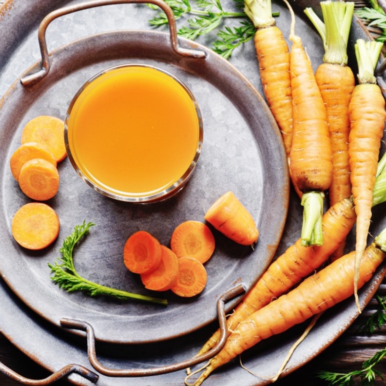 افضل وقت لشرب عصير البرتقال والجزر