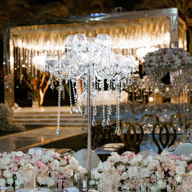 افكار لتزيين طاولات الاعراس من انستقرام Bianca Events