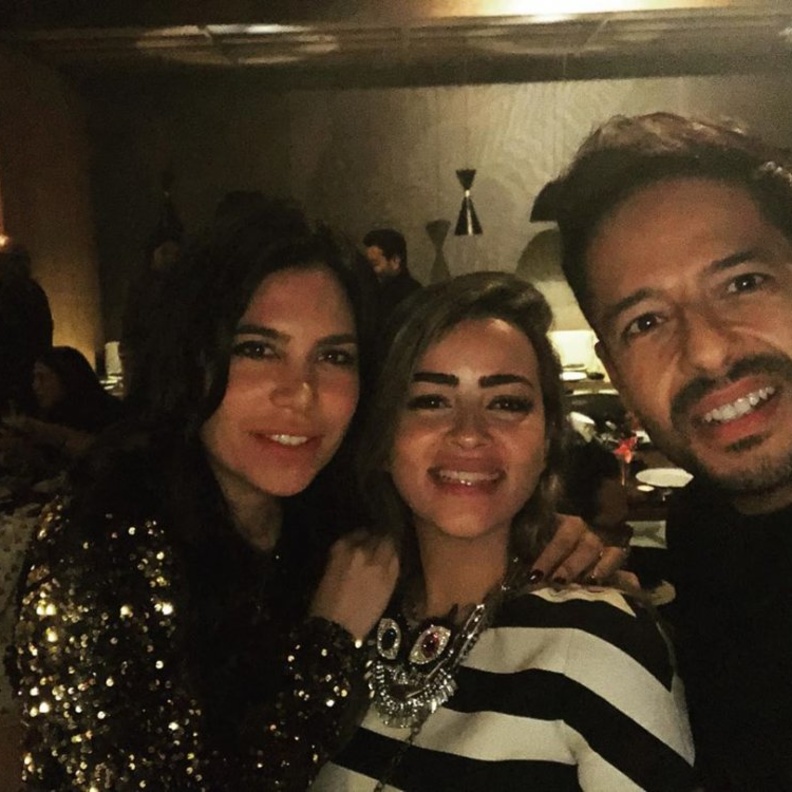 محمد حماقي وزوجته