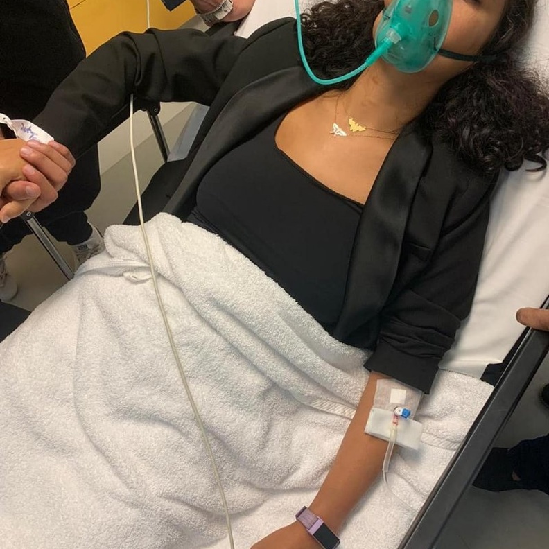 ياسمين غيث في المستشفى