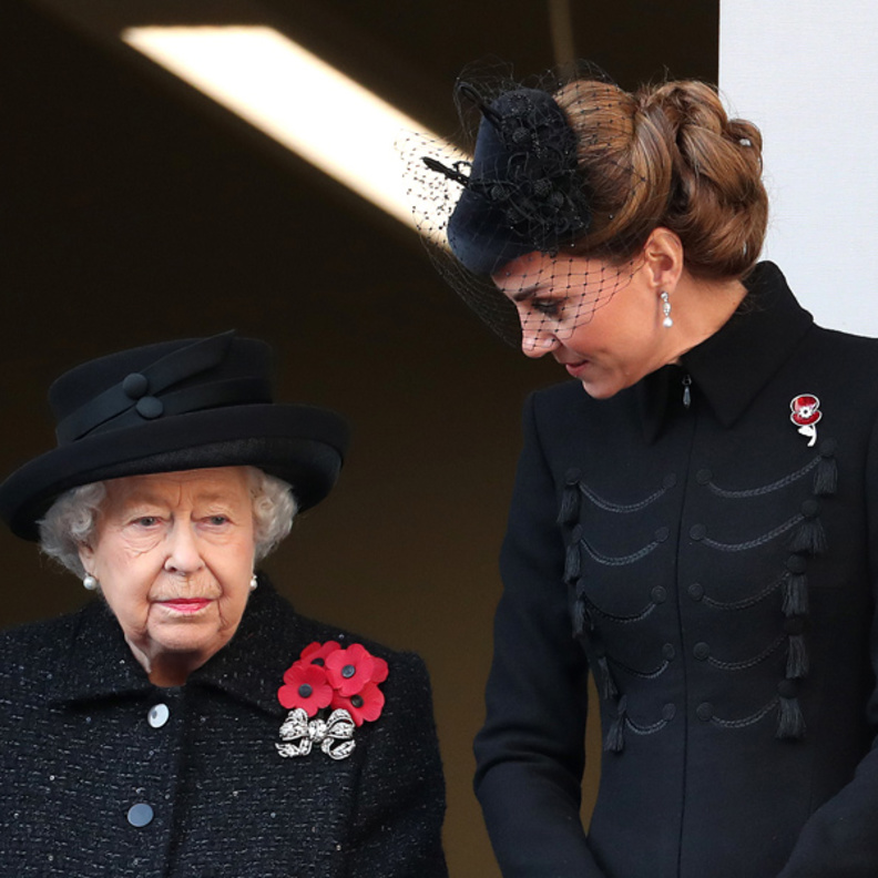 العائلة المالكة البريطانية في مراسم إحياء يوم الذكرى