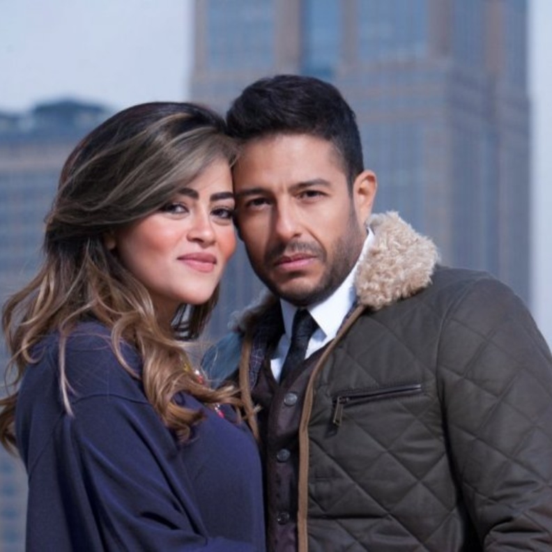 محمد حماقي وزوجته