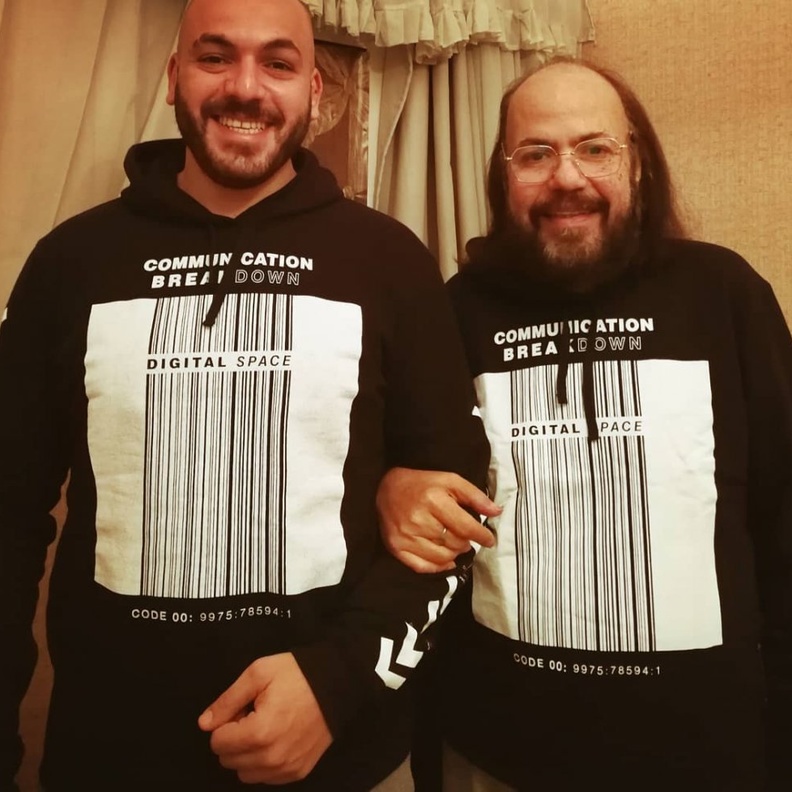 طلعت زكريا وابنه