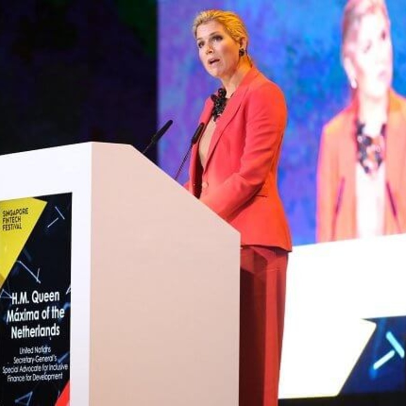 حضرت الملكة ماكسيما ملكة هولندا  فاعليات مهرجان FinTech